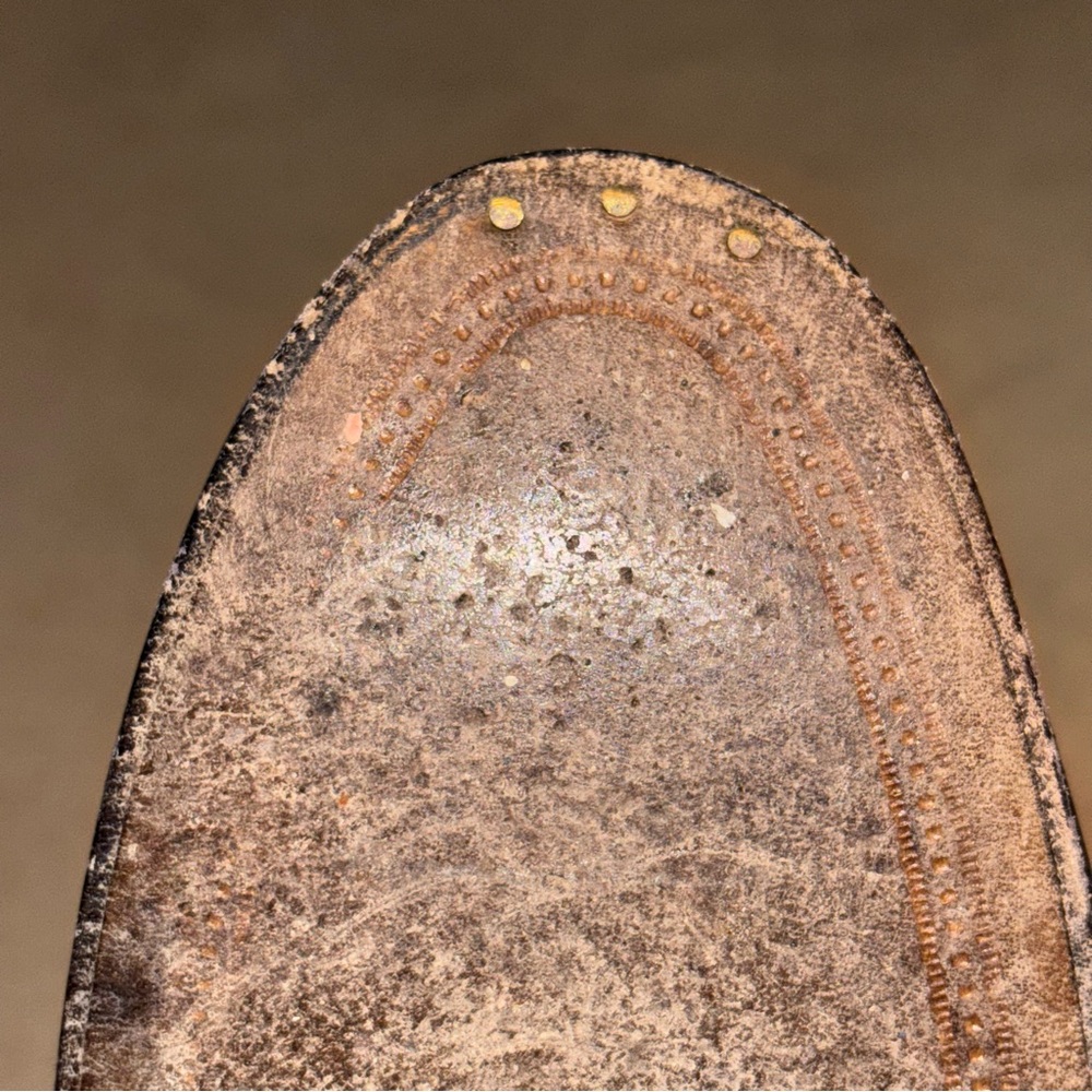 GUCCI ‼️ONE LEFT SHOE‼️ Black Leather Loafer Gold Horsebit - Picture 11 of 12